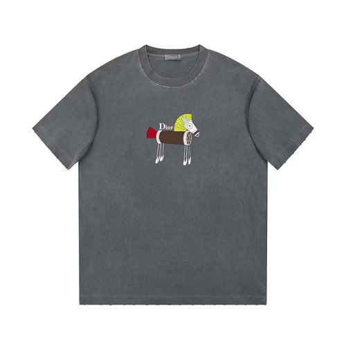 Dior Printed Short Sleeve Tee, Comfortable & Durable