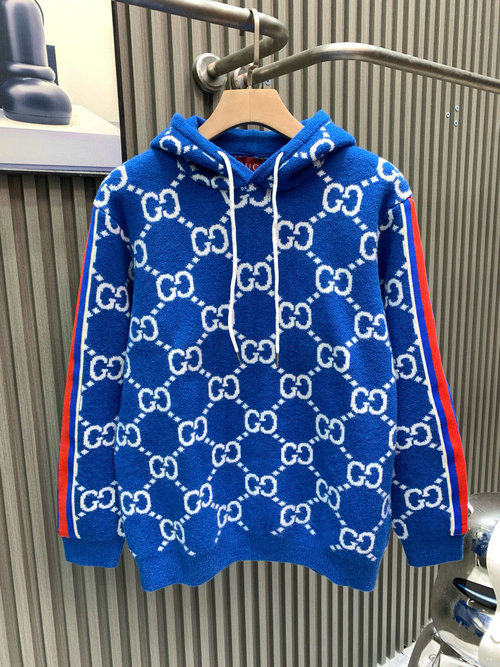 Gucci GG Pattern Wool-blend Knit Pullover