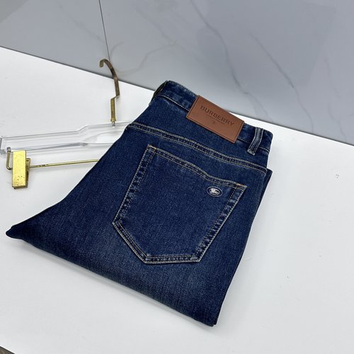 Burberry Stylish Blue Denim with Scragged Details