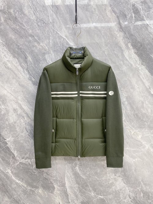 Gucci Slim-Fit Structured Down Jacket for Versatile Styling