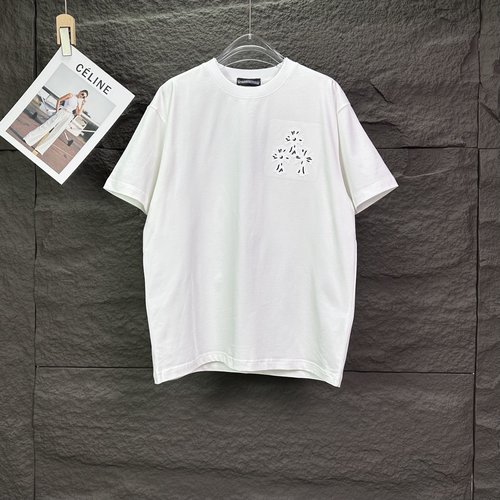 Chrome Hearts  Short-Sleeve T-Shirt with Patch Embroidery