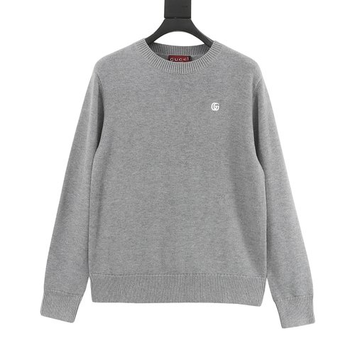 Gucci Double G Logo Embroidered Sweater