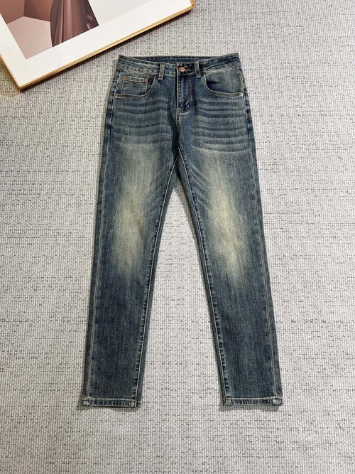 Louis Vuitton Vintage-Look Denim Jeans with a Perfect Fit