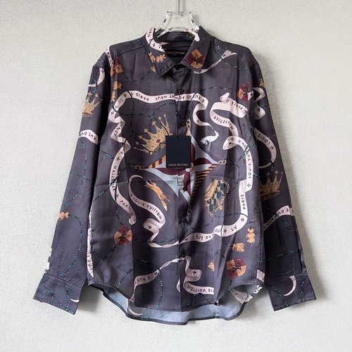 Louis Vuitton Long Sleeve Shirt with Ribbon Crown
