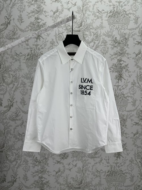 Louis Vuitton Cotton Poplin Shirt with LV Legacy Logo