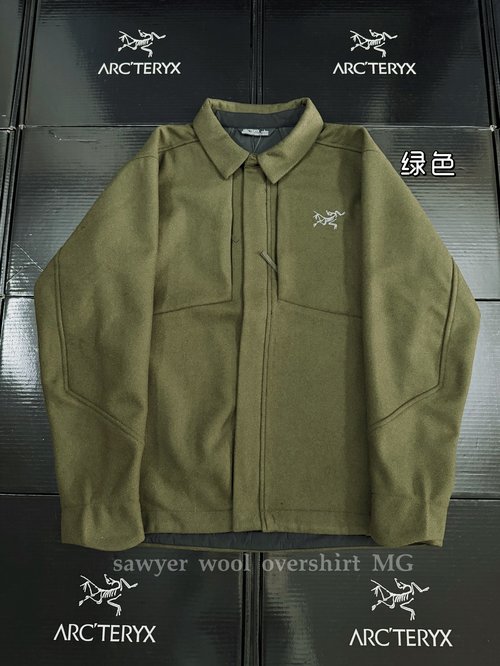 Versace Tech Wool Blend Overshirt with DWR Water Resistance