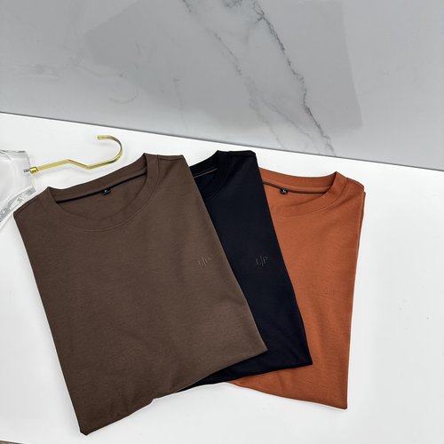 Loro Piana Soft Cotton Short-Sleeve for Various Styles