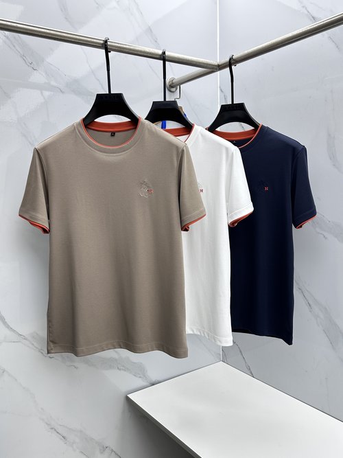 Hermes Slim Casual Short Sleeve with Vintage Features