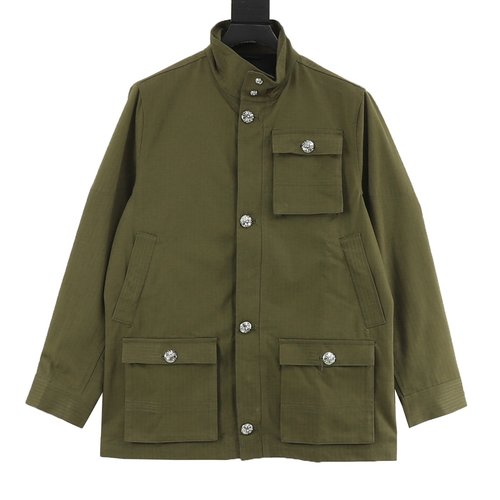 Chrome Hearts M65 Workwear Jacket with Vintage Style