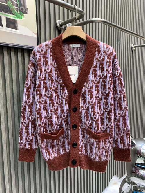 Dior New Year Full - Print Sweater, Soft and Versatile