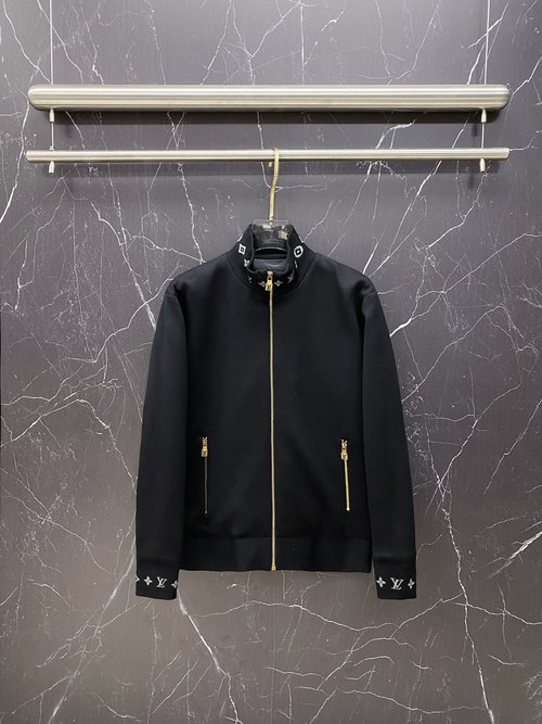 Louis Vuitton Double-knit Down Jacket with Monogram Motif