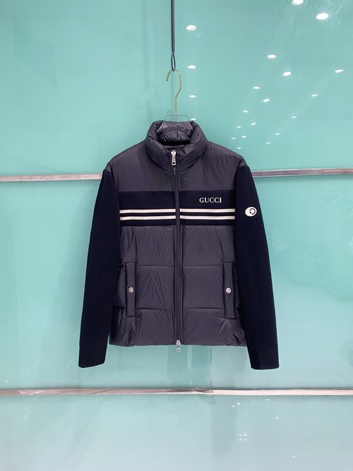 Gucci Structured Cut Designer Down Jacket