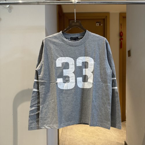 Chrome Hearts Printed Horsehoe Spliced Long Sleeve TEE