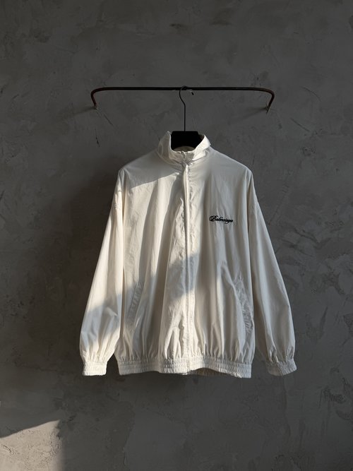 Balenciaga Reversible Fleece-lined Windbreaker with Embroidered Logo