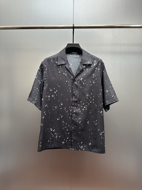 Louis Vuitton Silk Short-sleeved Shirt with Print