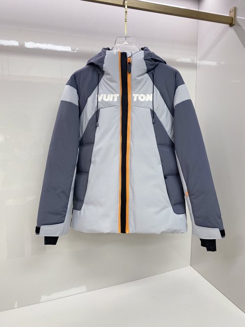 Louis Vuitton Waterproof Ski Down Jacket with Monogram Design