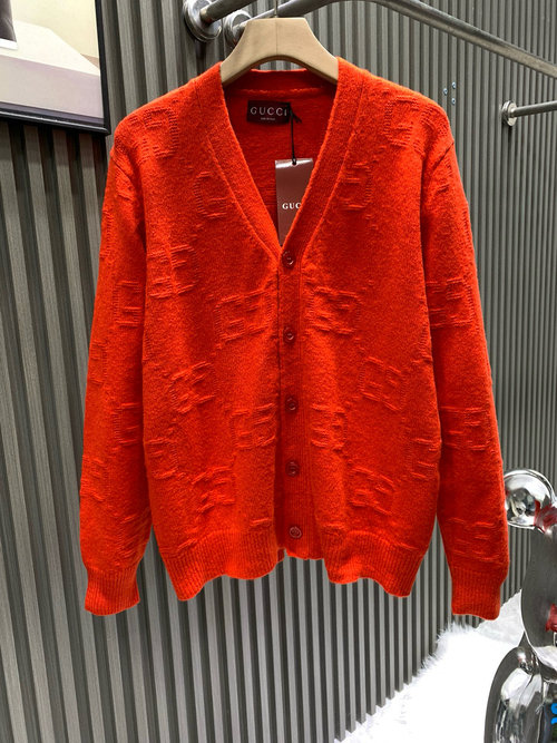 Gucci Full-flower Logo Design Comfortable Knit Jacket