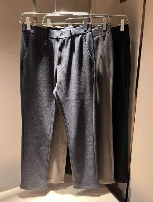 Burberry Casual Cashmere Straight-Leg Trousers