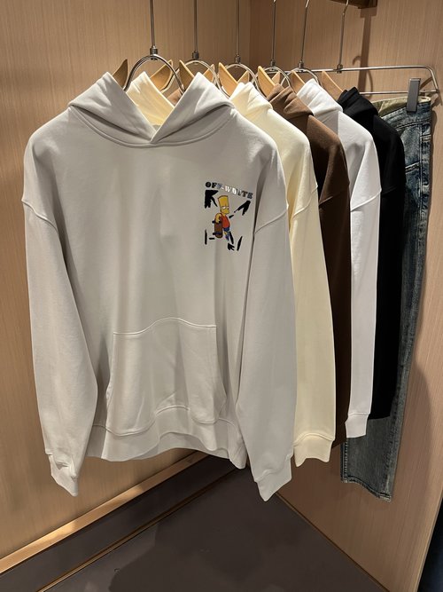Fendi Classic Two - color Logo Printed Cotton Hoodie
