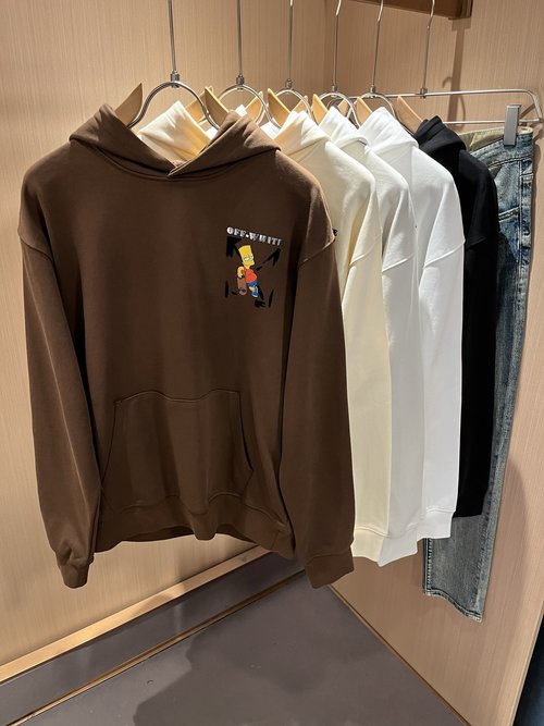 Fendi Classic Two - color Logo Printed Cotton Hoodie