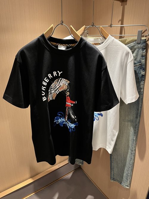 Burberry Eco-Friendly Cotton T-Shirt with Logo Print