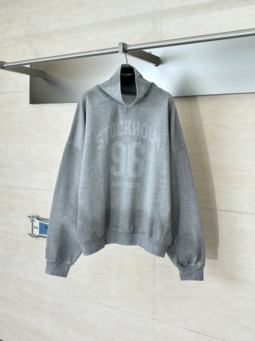 Dior Fuzzy Print Logo High Neck Sweatshirt