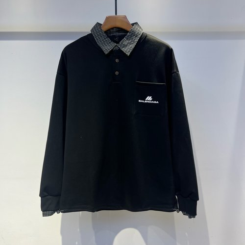 Balenciaga Fashionable Hoodie with Two-Tone Design