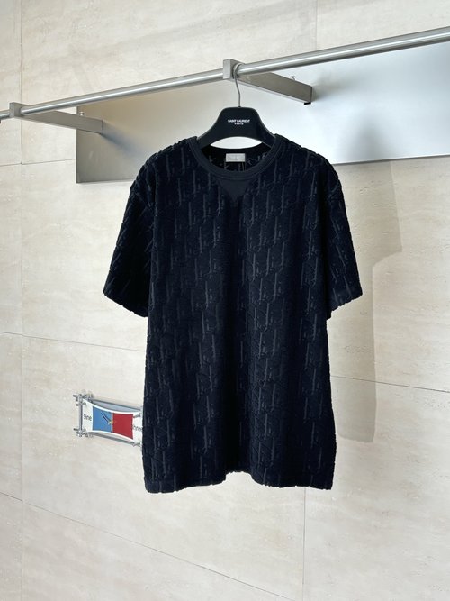 Dior Oblique Terry Cloth Jacquard T-Shirt