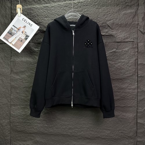 Chrome Hearts Hotfix Diamond Horsehoes Print Hoodie