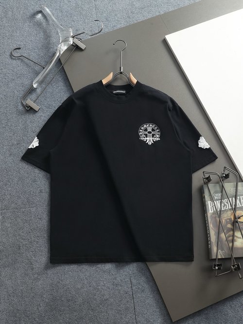 Chrome Hearts Cross Patch Embroidered Comfortable T-Shirt