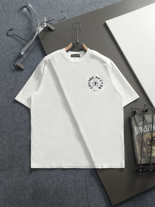 Chrome Hearts Cross Patch Embroidered Comfortable T-Shirt
