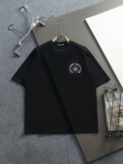 Chrome Hearts Cross Patch Embroidered Comfortable T-Shirt