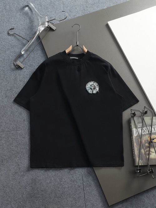Chrome Hearts Cross Patch Embroidered Comfortable T-Shirt