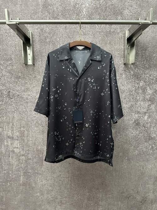 Louis Vuitton Monogram Printed Drop Poplin Shirt