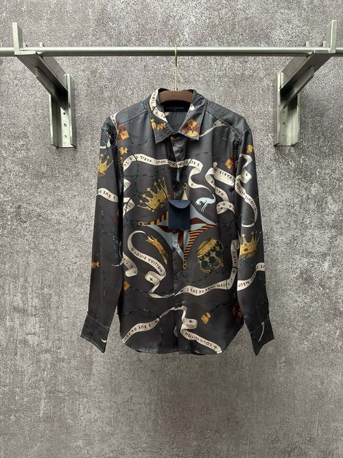 Louis Vuitton Digital Direct Spray Printed Silk Shirt