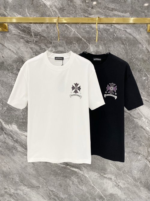 Chrome Hearts 3D - Pressed Logo Cotton Short - Sleeve T - Shirt