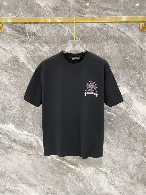 Chrome Hearts Custom 3D Logo Cotton Short Sleeve T-Shirt