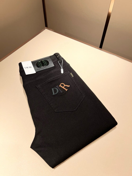 Dior Water-washed Slim-fit Jeans, Versatile and Stylish