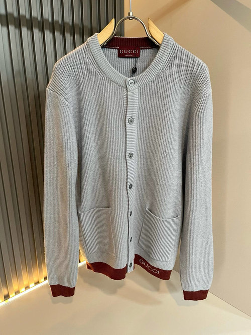 Gucci Knit Wool Cardigan, Classic and Colorful