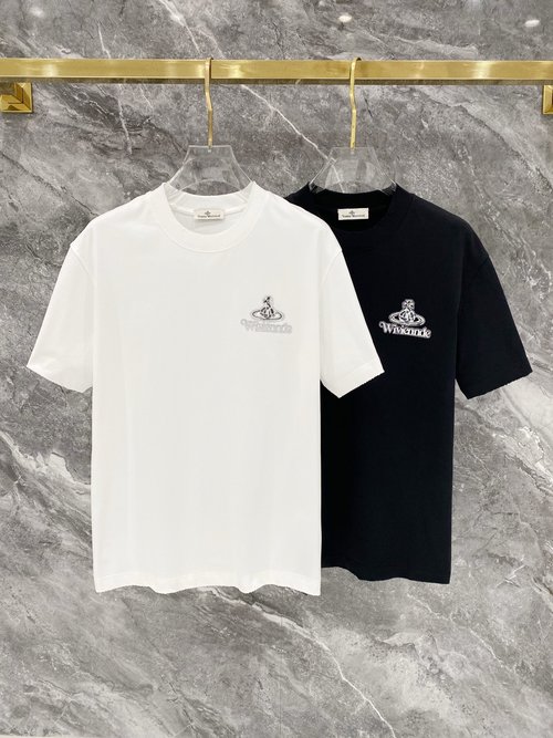 Vivienne Westhood Custom 3D Logo Cotton Short - sleeve T - shirt