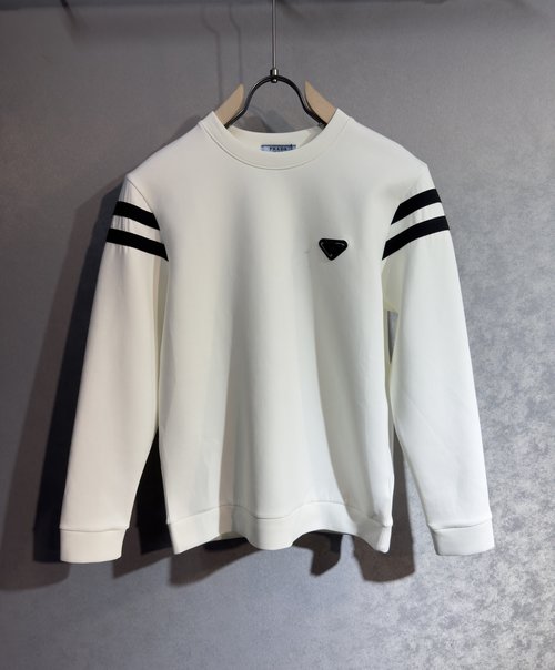 Prada Stylish and Durable Imported Cotton Logo Hoodie