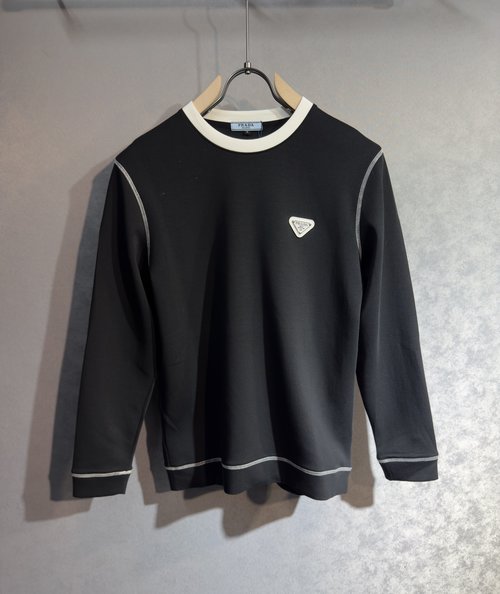 Prada Stylish and Durable Imported Cotton Logo Hoodie