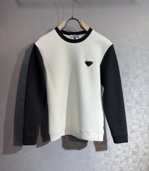 Prada High-quality Imported Cotton Sweatshirt with Logo