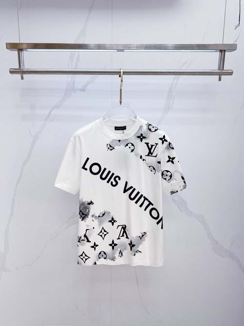 Louis Vuitton Premium Customized Short-sleeved Round-neck T-shirt
