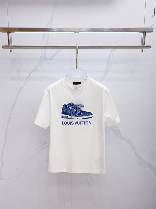 Louis Vuitton Premium Custom Short-sleeve Crew-neck T-shirt
