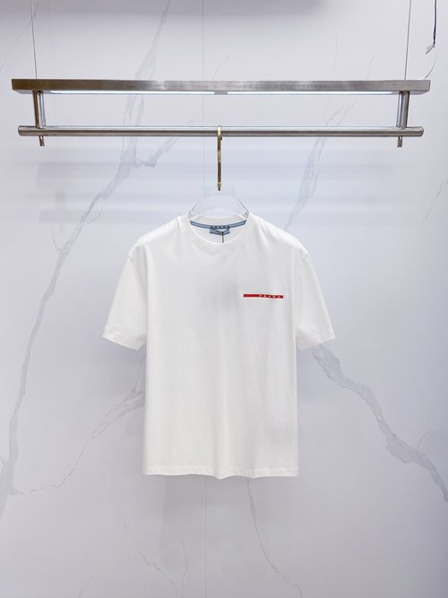 Prada New Arrival Short Sleeve Round Neck T-Shirt