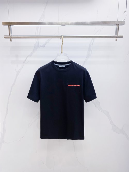 Prada Premium Custom Short-sleeved Round-neck T-shirt