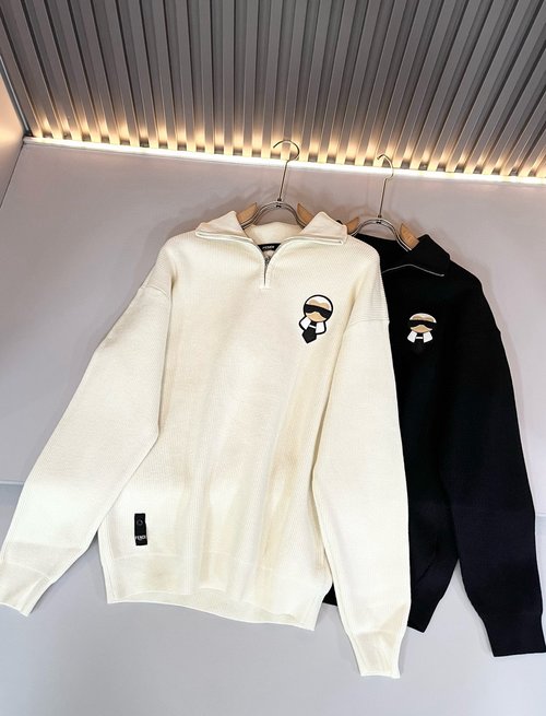 Dior High - end Knitted Wool Sweater with Monster Logo