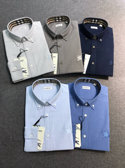 Burberry Oxford Cotton Long-Sleeve Shirt with Vintage Details