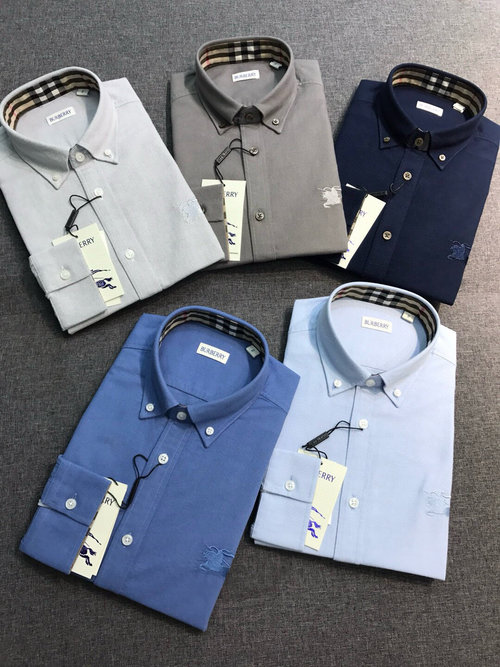 Burberry Oxford Cotton Long-Sleeve Shirt with Vintage Details